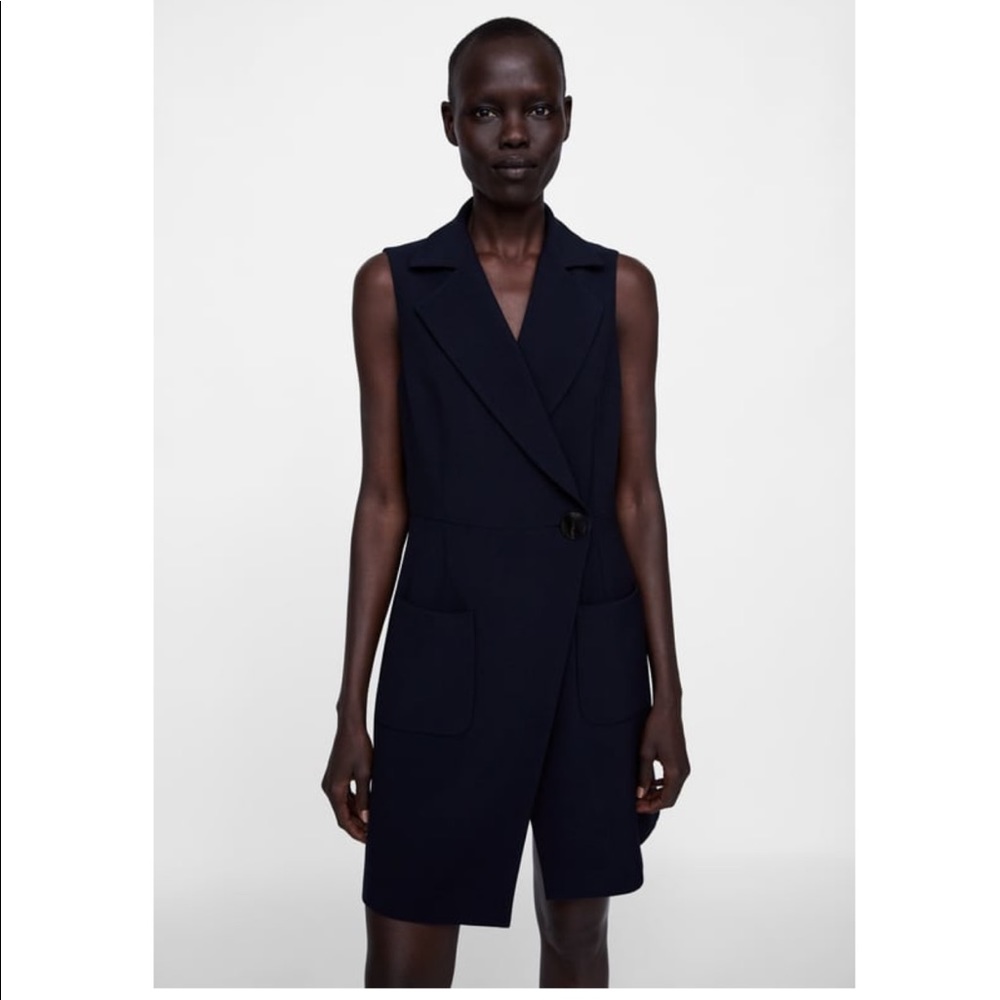 Zara double breasted waistcoat